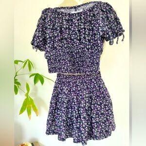 ZARA Floral Two-Piece Set